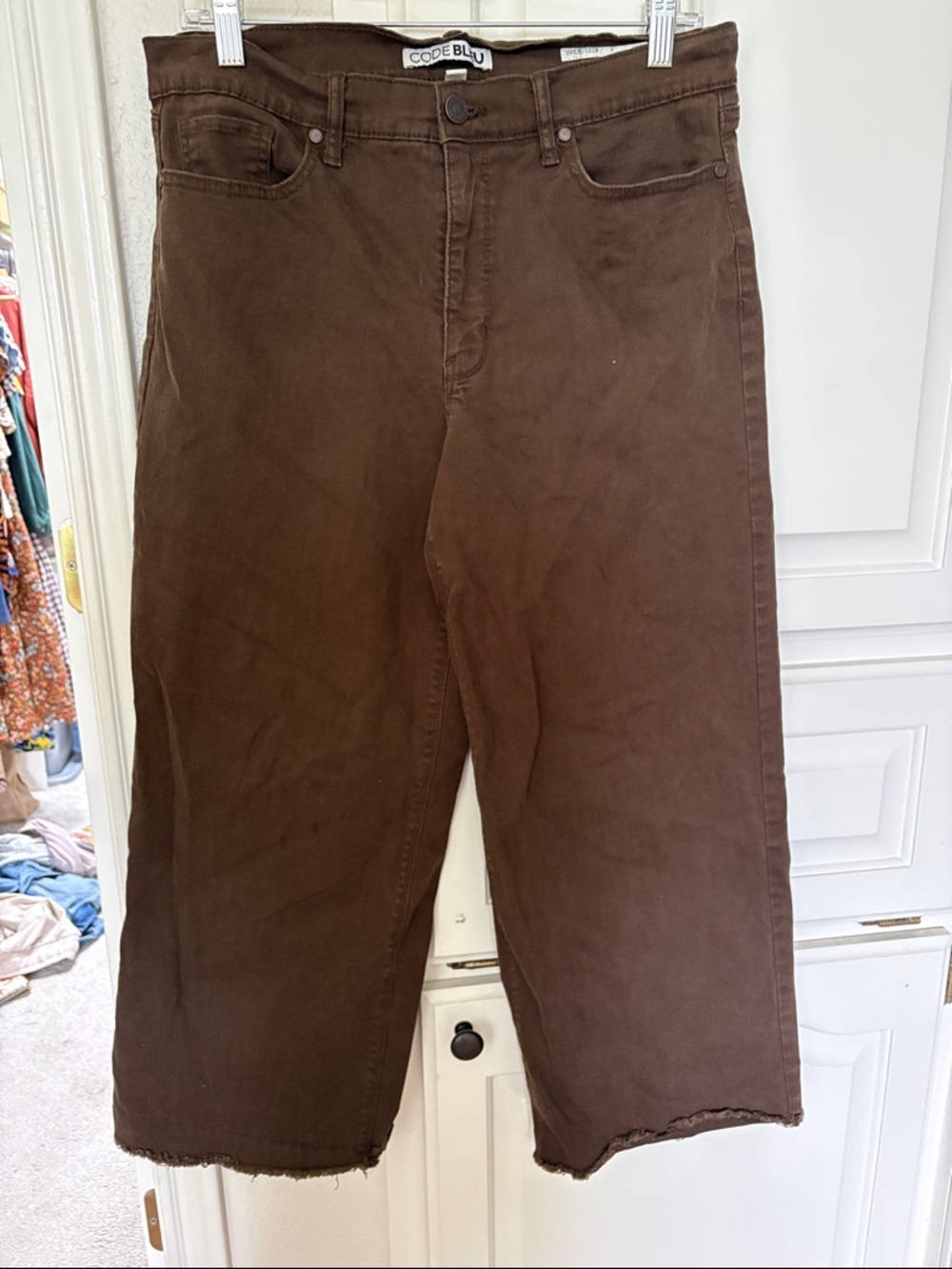 Brown Wide-Leg Pants